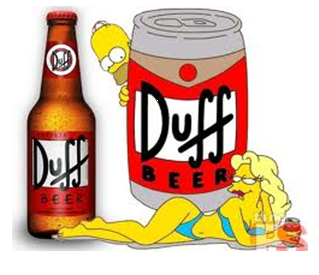 Inspirada na série de sucesso "Os Simpsons" a Cerveja Duff já está a venda - Cesar Adames